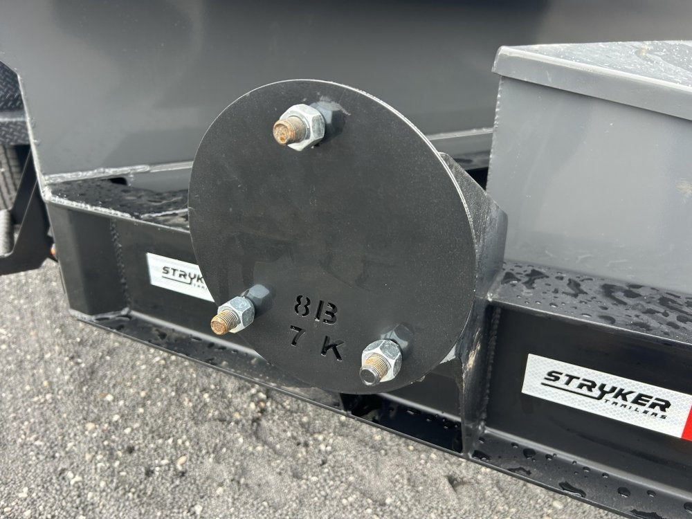 14' Stryker EDT Bumper Pull Dump Trailer 20" Side Walls - (2) 7k Axles 3887 - Stryker Dealership Group