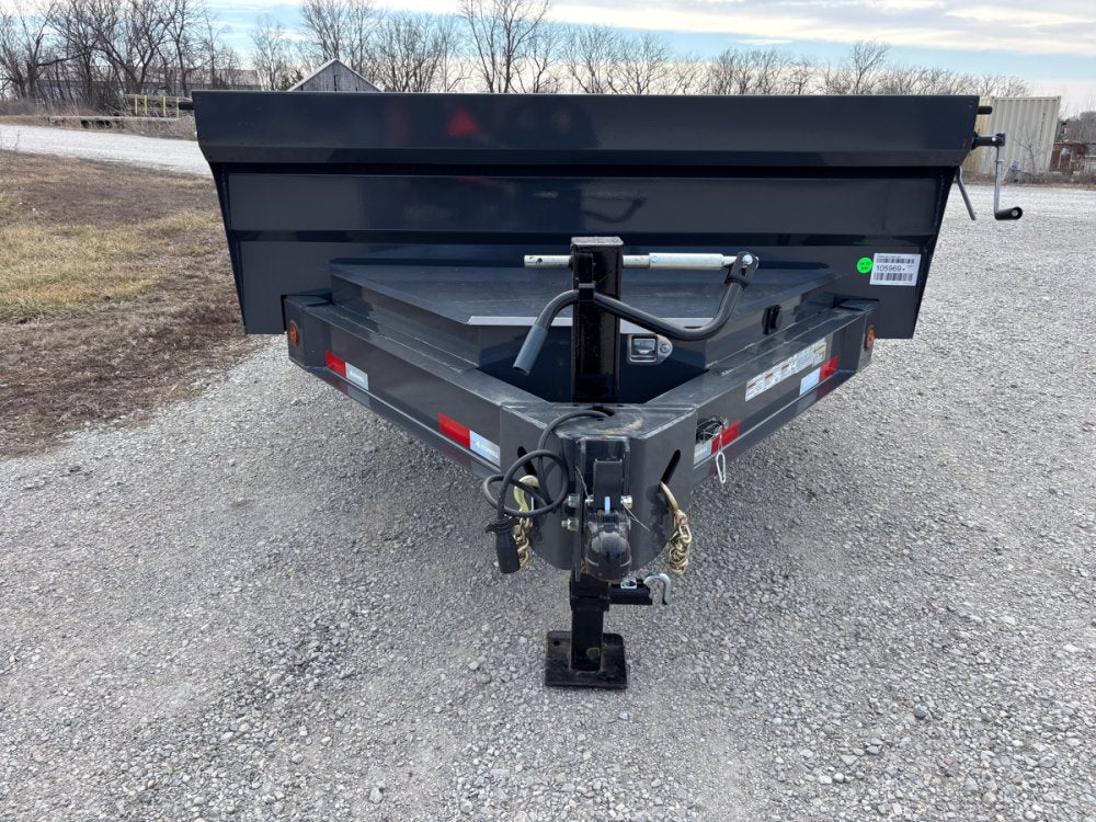 14' x 83" Iron Bull DWB Bumper Pull Dump Trailer 24" Side Walls - (2) 7,000 lb Axles 105969 - Stryker Dealership Group