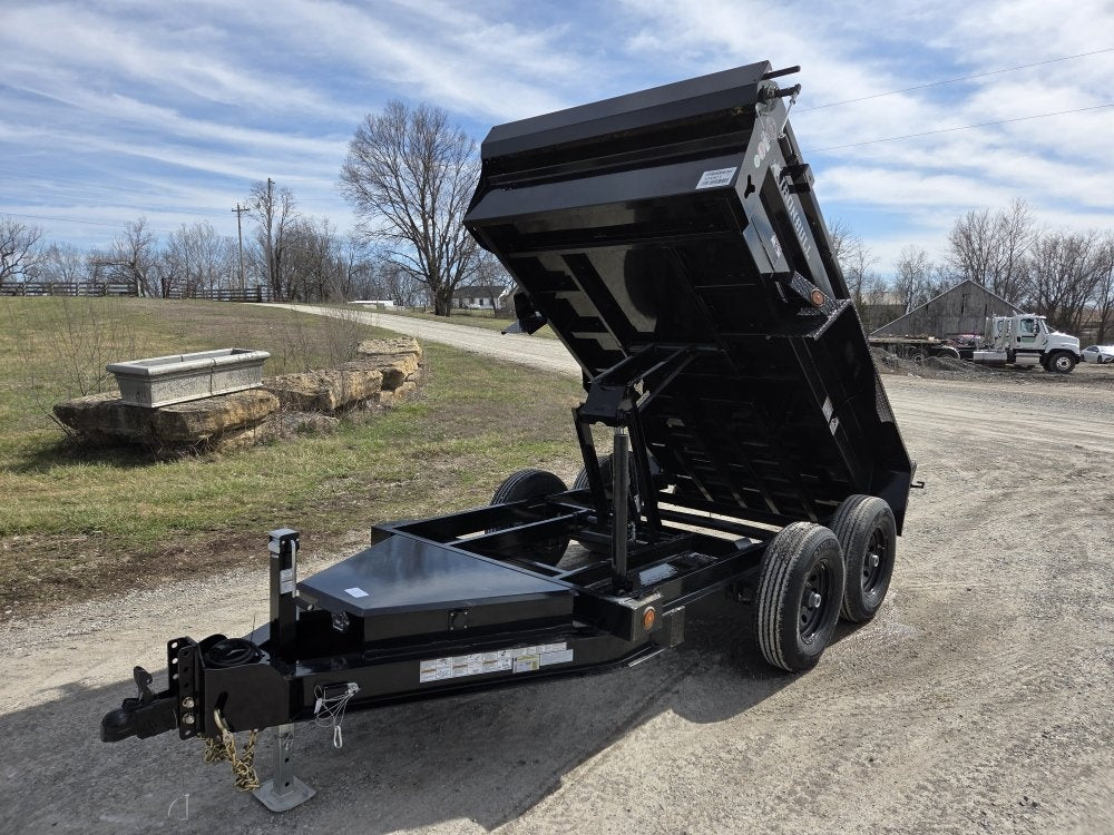 10' x 60" Iron Bull DTB Bumper Pull Dump Trailer 18" Side Walls - (2) 5200 lb Axles 104801