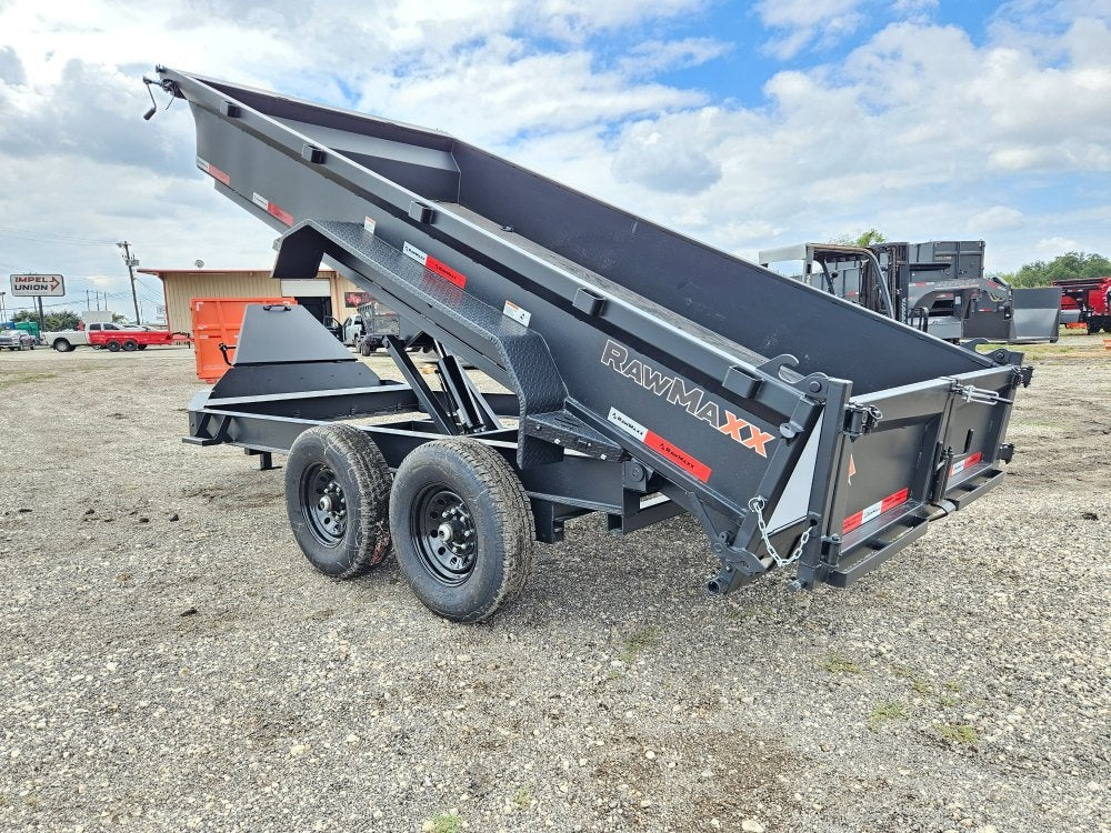 14' BP Dump Trailer (2) 7k Axles 19" Walls - Black - Dump Trailers - Stryker Dealership Group