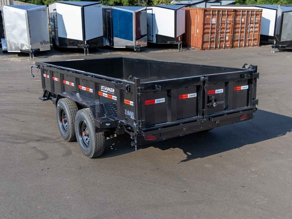 14' BP Dump Trailer (2) 8k Axles 2' Walls 14 Ply Tires - Dump Trailers - Stryker Dealership Group