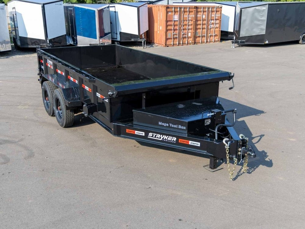 14' BP Dump Trailer (2) 8k Axles 2' Walls 14 Ply Tires - Dump Trailers - Stryker Dealership Group