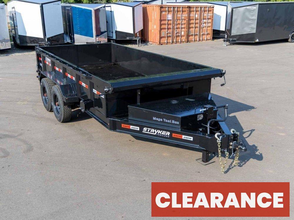 14' BP Dump Trailer (2) 8k Axles 2' Walls 14 Ply Tires - Dump Trailers - Stryker Dealership Group
