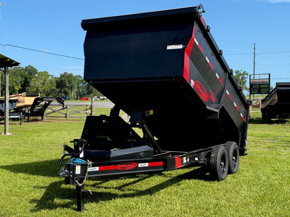 14' DRL Dump Trailer 48" Sides (2) 7K Axles Scissor Lift - DT3 Professional/Dump Trailers - Stryker Dealership Group