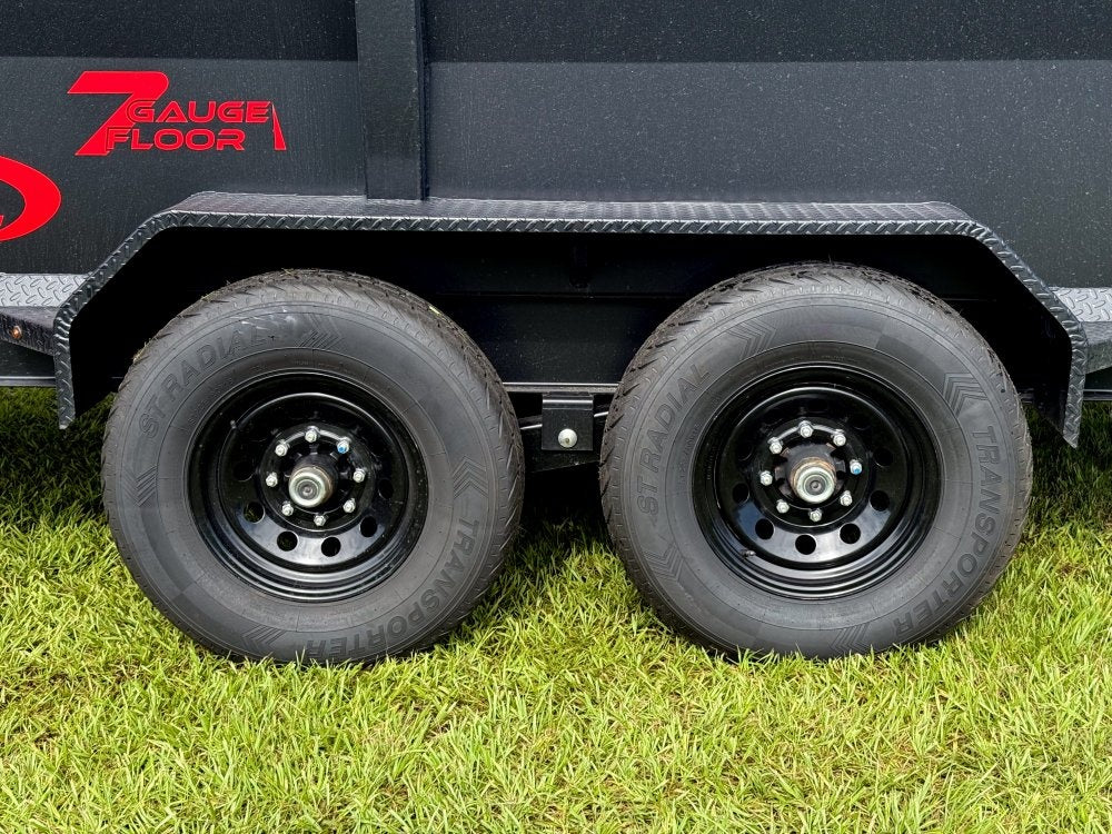 14' DRL Dump Trailer 48" Sides (2) 7K Axles Scissor Lift - DT3 Professional/Dump Trailers - Stryker Dealership Group