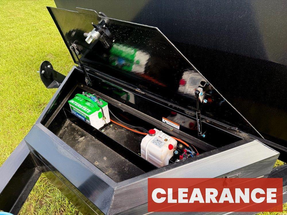 14' DRL Dump Trailer 48" Sides (2) 7K Axles Scissor Lift - Bumper Pull Dump - Dump Trailers - Stryker Dealership Group