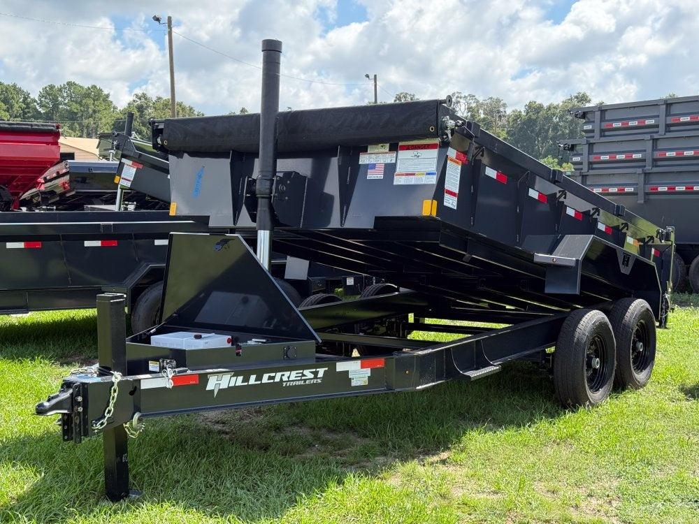 14' Dump Trailer 24" Side Walls - Telescopic Lift - Hydraulic Jack - DT3 Professional/Dump Trailers - Stryker Dealership Group
