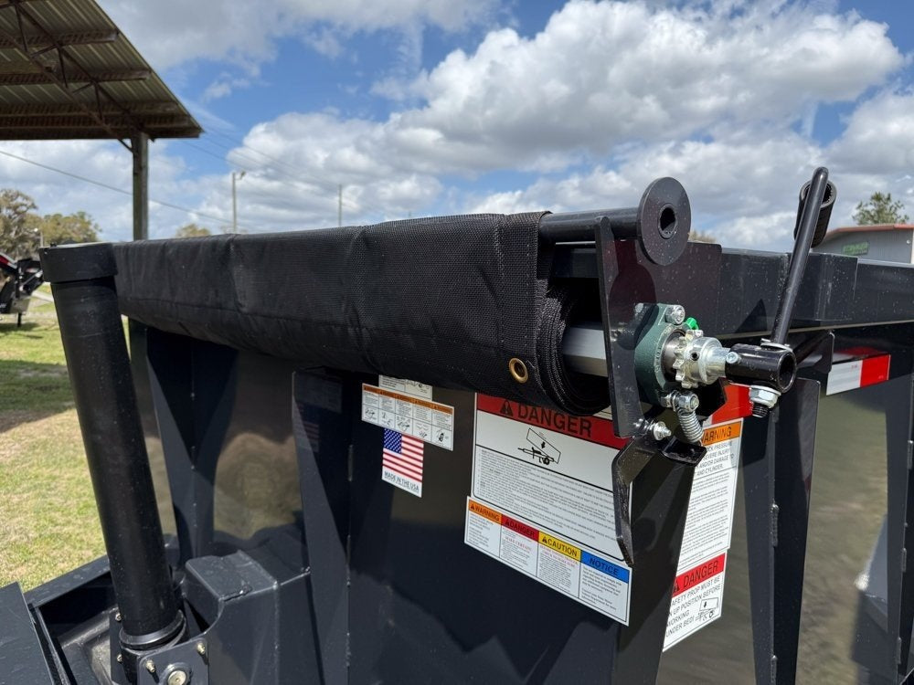 14' Dump Trailer BP 40" Side Walls - Telescopic lift - 7k Axles - Hydraulic Jack - Bumper Pull Dump/Dump Trailers - Stryker Dealership Group