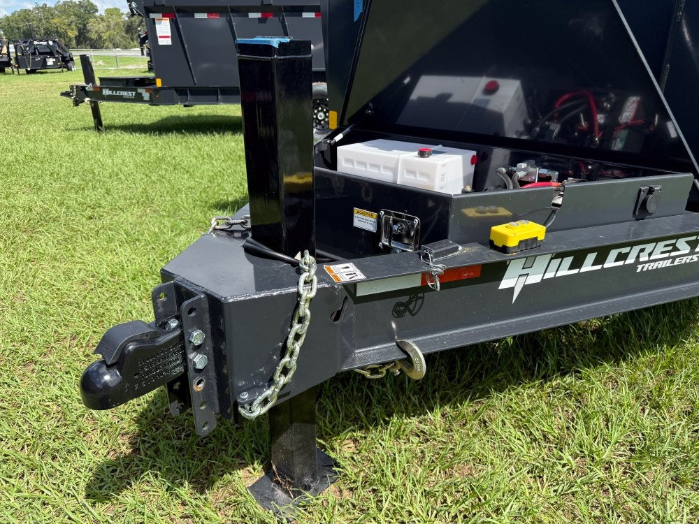14' Dump Trailer BP 40" Side Walls - Telescopic lift - 8k Axles - Hydraulic Jack - DT3 Professional/Dump Trailers - Stryker Dealership Group