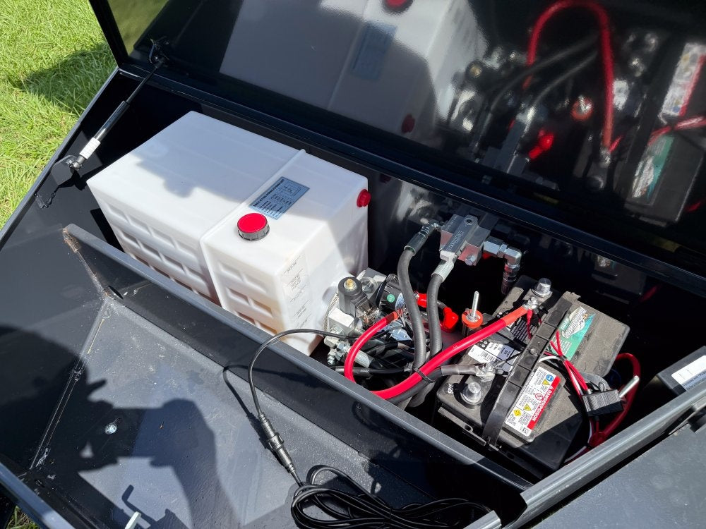 14' Dump Trailer BP 40" Side Walls - Telescopic lift - 8k Axles - Hydraulic Jack - DT3 Professional/Dump Trailers - Stryker Dealership Group