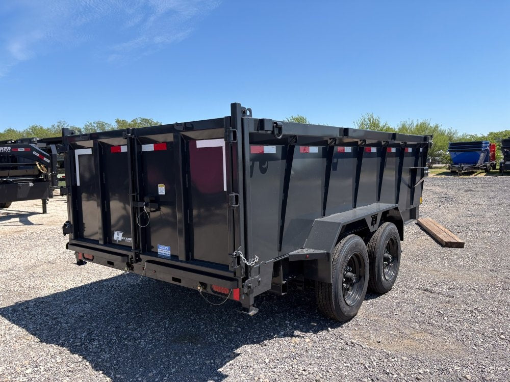 14' Dump Trailer BP 40" Side Walls - Telescopic lift - 8k Axles - Hydraulic Jack - DT3 Professional - Stryker Dealership Group
