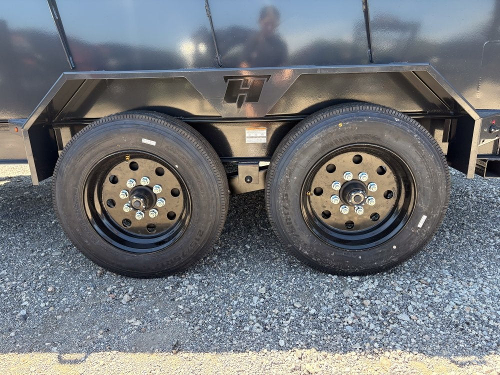 14' Dump Trailer BP 40" Side Walls - Telescopic lift - 8k Axles - Hydraulic Jack - DT3 Professional - Stryker Dealership Group