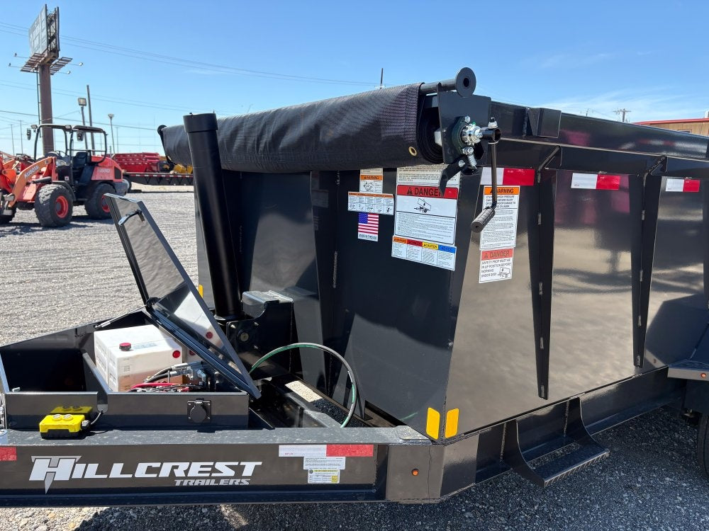 14' Dump Trailer BP 40" Side Walls - Telescopic lift - 8k Axles - Hydraulic Jack - DT3 Professional/Dump Trailers - Stryker Dealership Group