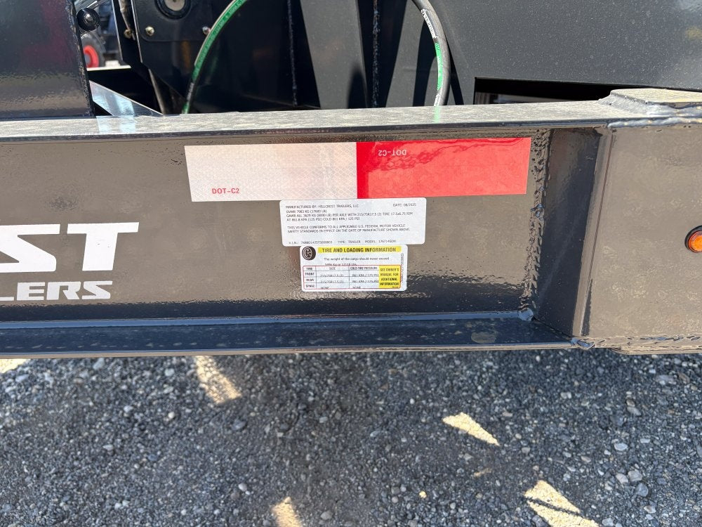 14' Dump Trailer BP 40" Side Walls - Telescopic lift - 8k Axles - Hydraulic Jack - DT3 Professional/Dump Trailers - Stryker Dealership Group