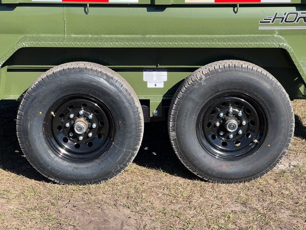 14' EZ7 Dump Trailer 19" Sides 7K Axles 14K GVWR 3-way Door Slide In Ramps - Dump Trailers - Stryker Dealership Group