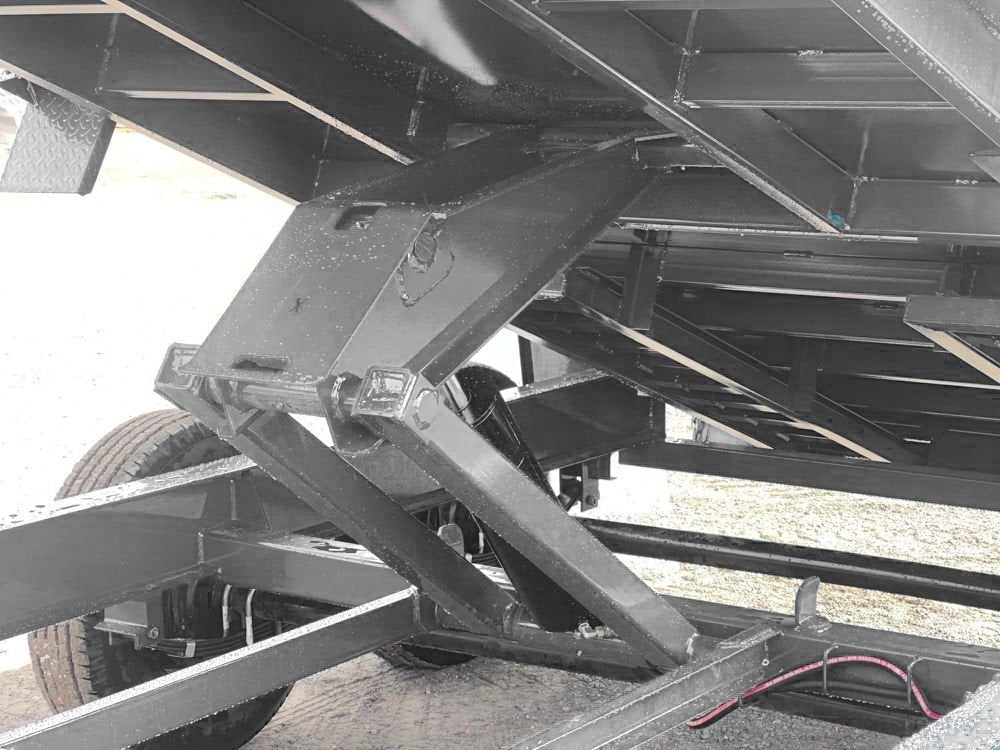 14' EZ7 Dump Trailer 19" Sides 7K Axles 14K GVWR 3-way Door Slide In Ramps - DT1 Light Duty - Stryker Dealership Group