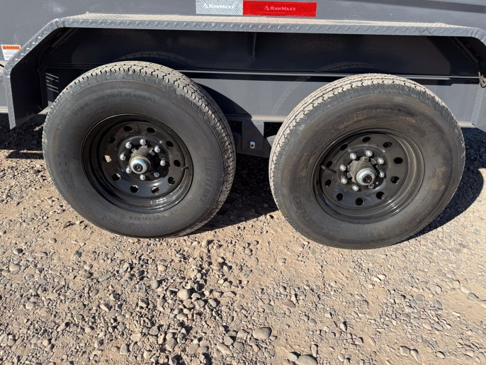 14' GDX Knight Dump 32" Sides - 7K Axles - 516 Scissor - Bumper Pull Dump/Dump Trailers - Stryker Dealership Group