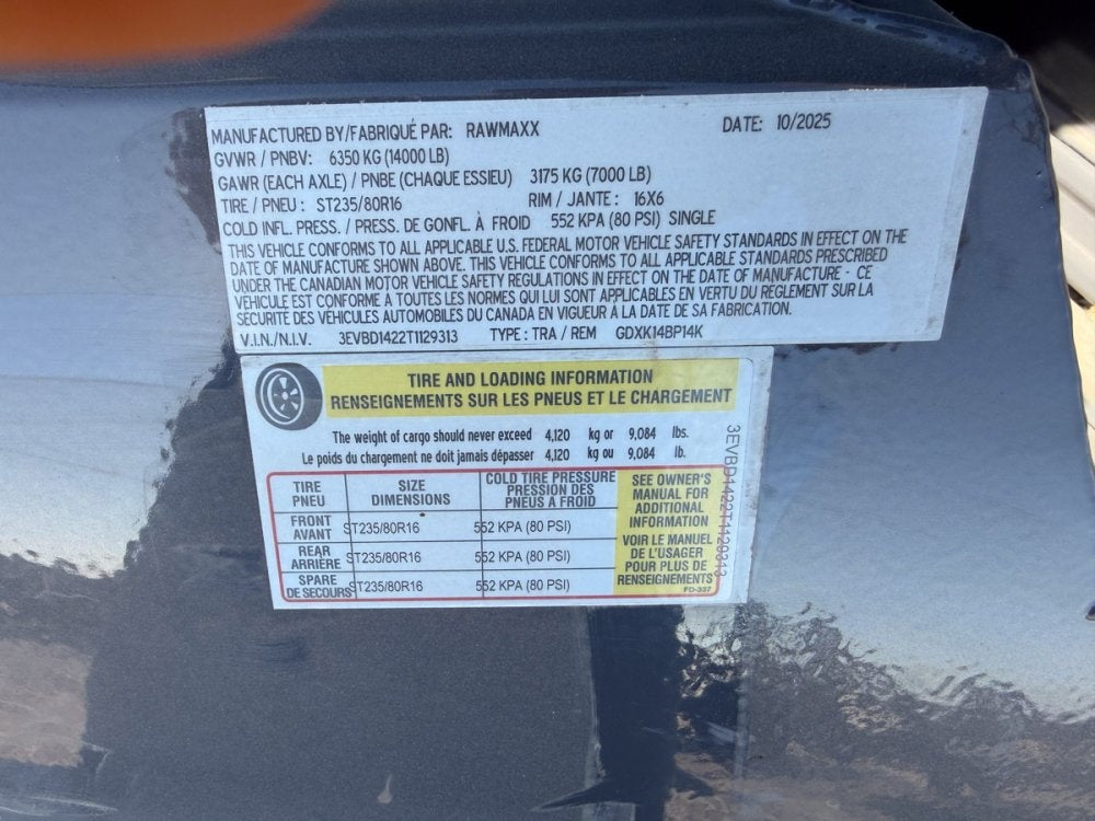 14' GDX Knight Dump 32" Sides - 7K Axles - 516 Scissor - Bumper Pull Dump/Dump Trailers - Stryker Dealership Group