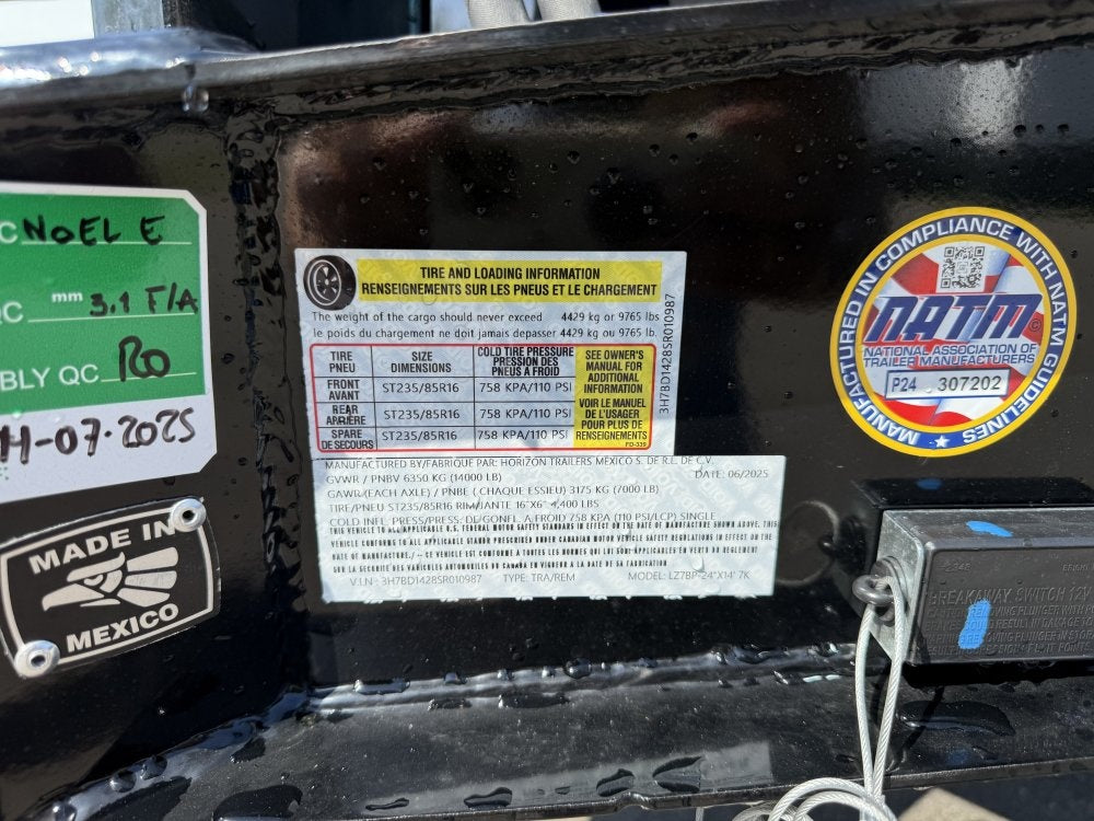 14' Horizon LZ7 Dump Trailer 24" Walls - 7k Axles - Telescopic Lift - 14K GWVR - Dump Trailers/Dump Trailers - Stryker Dealership Group