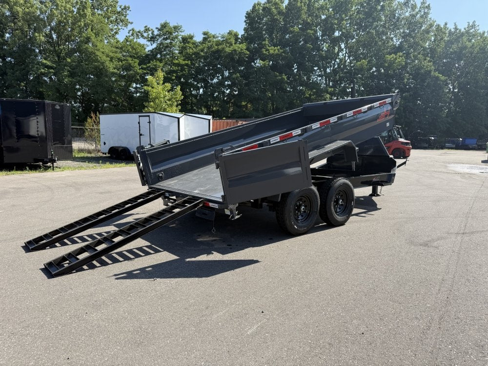 14' Horizon LZ7 Dump Trailer 24" Walls - 7k Axles - Telescopic Lift - 14K GWVR - Dump Trailers/Dump Trailers - Stryker Dealership Group