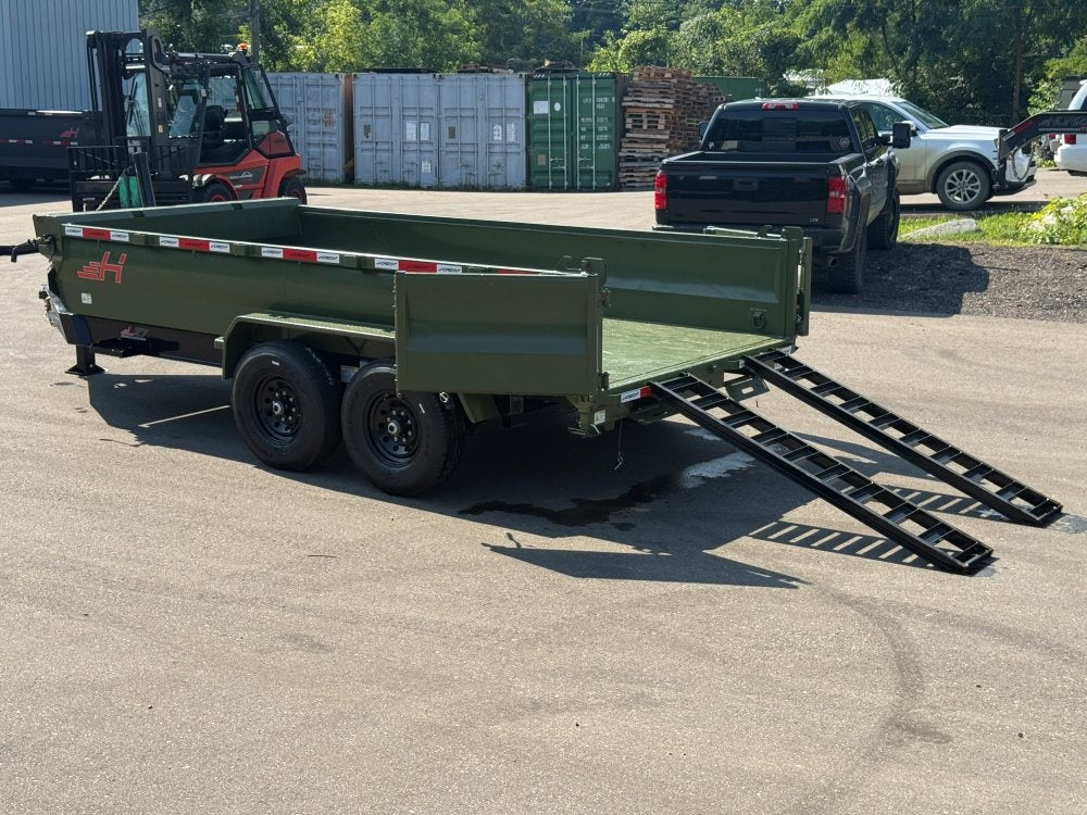 14' Horizon LZ7 Dump Trailer 24" Walls - 7k Axles - Telescopic Lift - 14K GWVR - Dump Trailers/Dump Trailers - Stryker Dealership Group