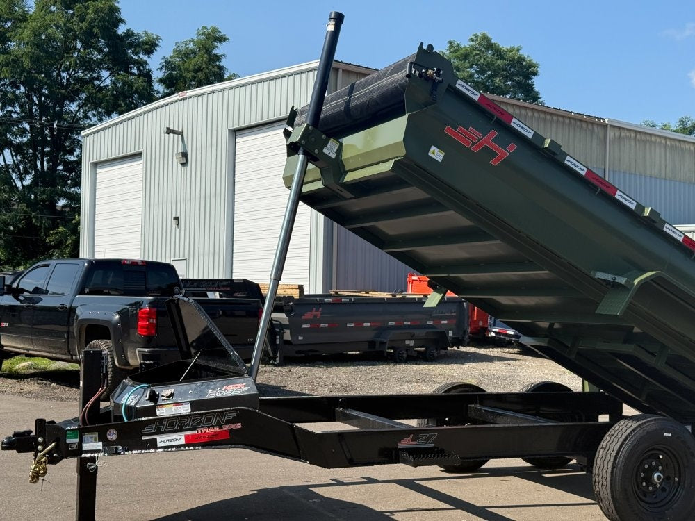 14' Horizon LZ7 Dump Trailer 24" Walls - 7k Axles - Telescopic Lift - 14K GWVR - DT2 Contractor/Dump Trailers - Stryker Dealership Group