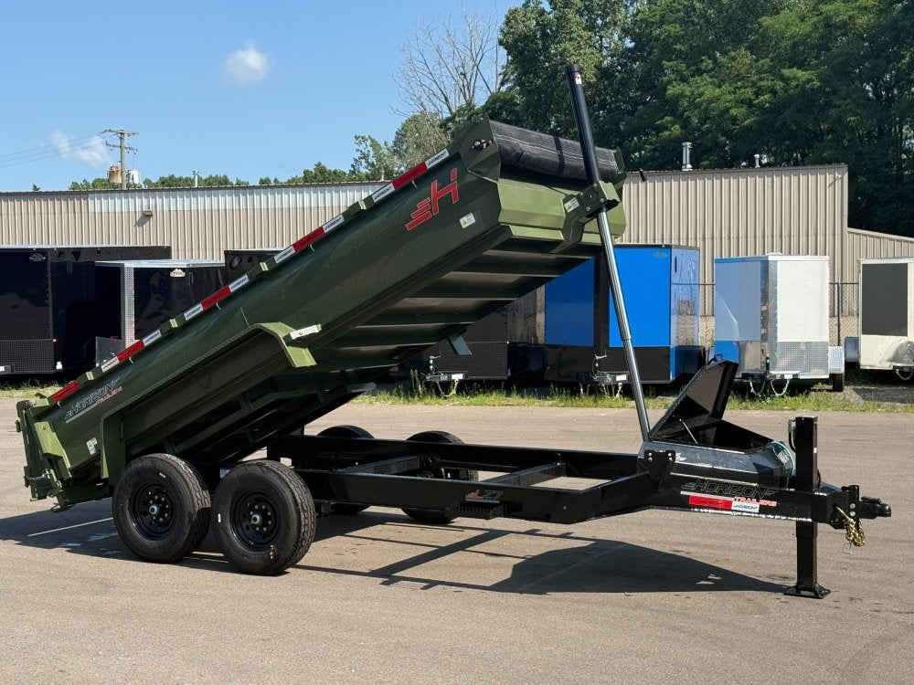 14' Horizon LZ7 Dump Trailer 24" Walls - 7k Axles - Telescopic Lift - 14K GWVR - Dump Trailers/Dump Trailers - Stryker Dealership Group