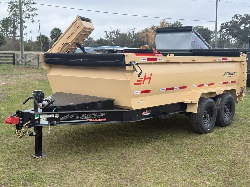 14' HZ7 BP Dump 36" Sides - 8K Axles - 620 Scissor - 14 ply Tires - 2 Speed Jack - DT3 Professional/Dump Trailers - Stryker Dealership Group