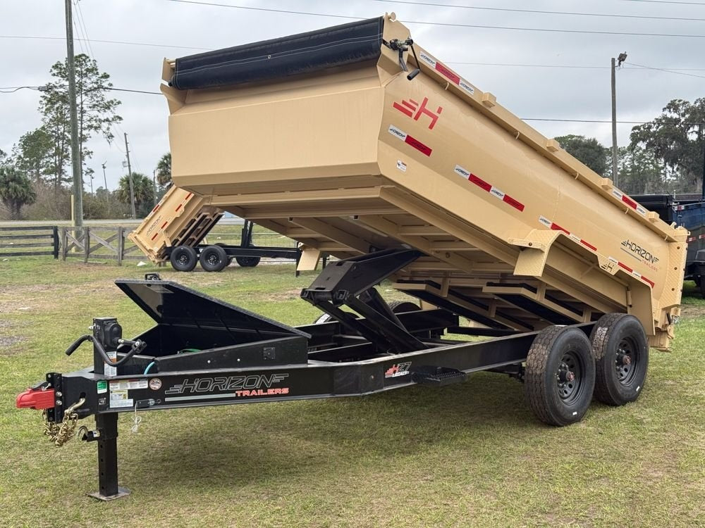 14' HZ7 BP Dump 36" Sides - 8K Axles - 620 Scissor - 14 ply Tires - 2 Speed Jack - DT3 Professional/Dump Trailers - Stryker Dealership Group