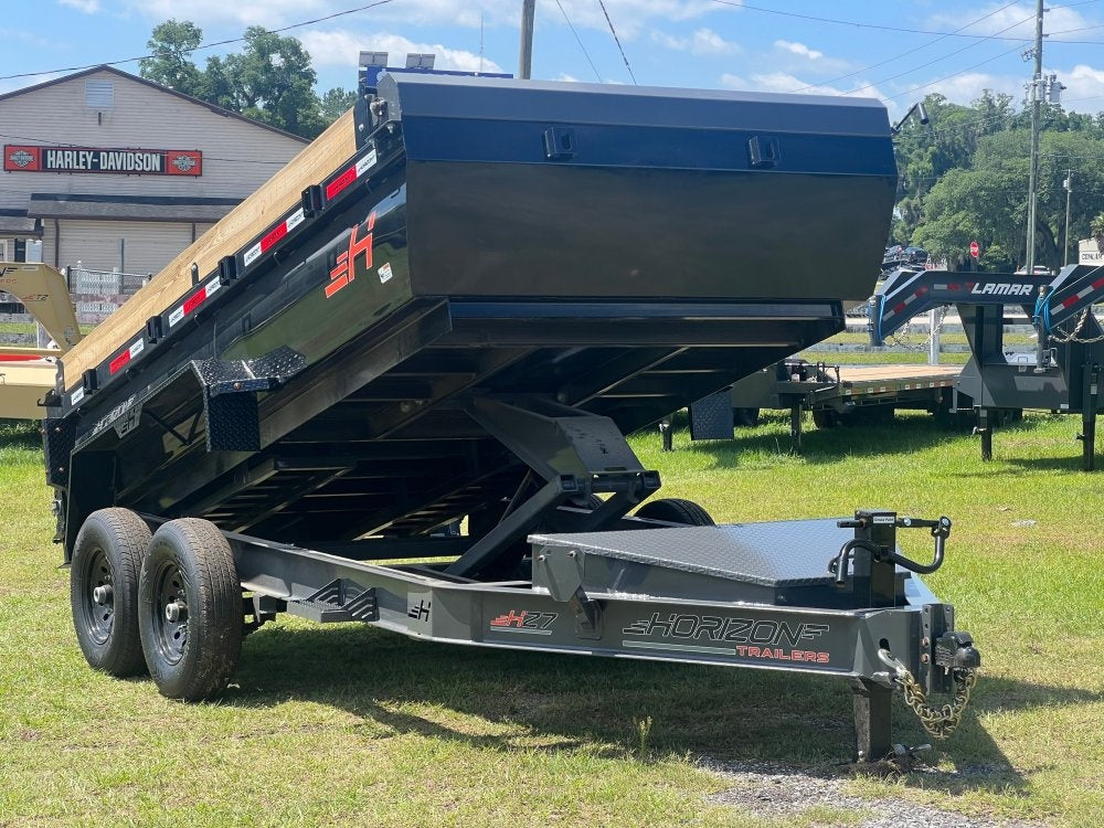 14' HZ7 BP Dump Trailer 2 - 7k Axles 2' Walls - DT3 Professional/Dump Trailers - Stryker Dealership Group