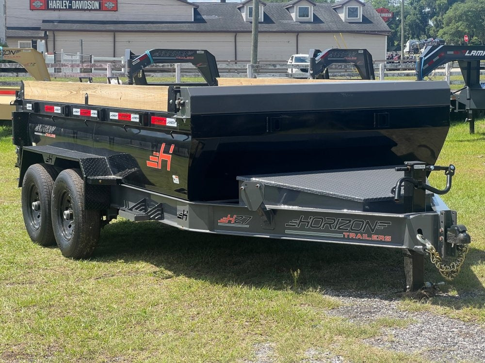 14' HZ7 BP Dump Trailer 2 - 7k Axles 2' Walls - DT3 Professional/Dump Trailers - Stryker Dealership Group