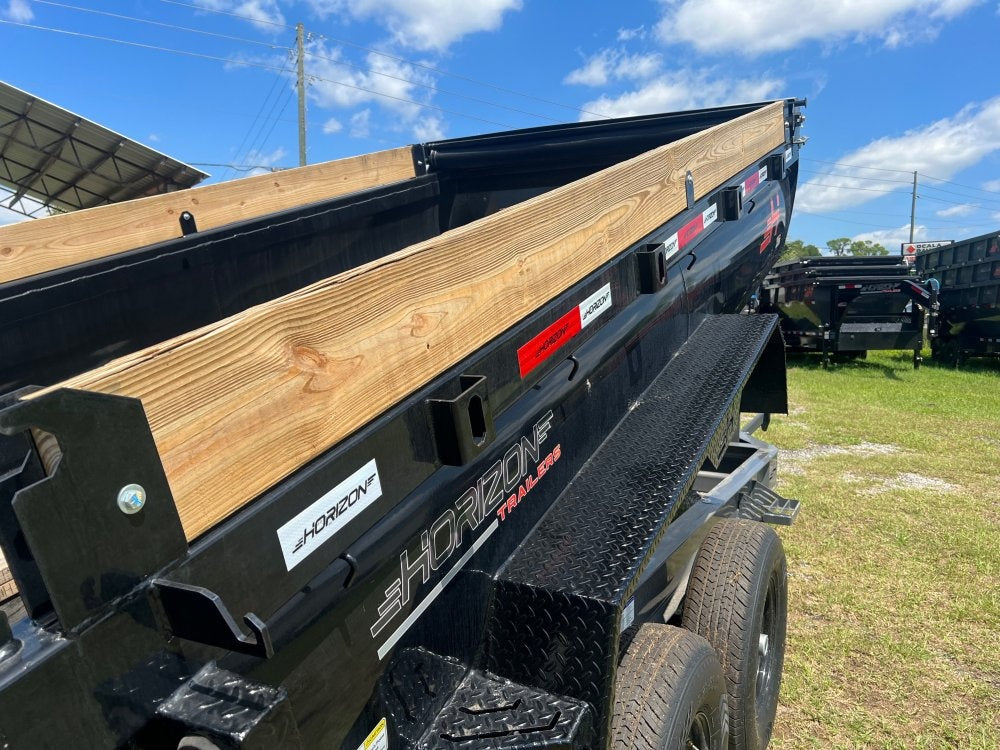 14' HZ7 BP Dump Trailer 2 - 7k Axles 2' Walls - DT3 Professional/Dump Trailers - Stryker Dealership Group