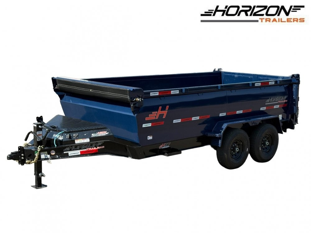 14' HZ7 Dump 36" Sides - 7K Axles - 620 Scissor - Dump Trailers - Stryker Dealership Group