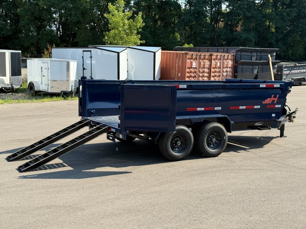 14' HZ7 Dump 36" Sides - 7K Axles - 620 Scissor - Dump Trailers - Stryker Dealership Group
