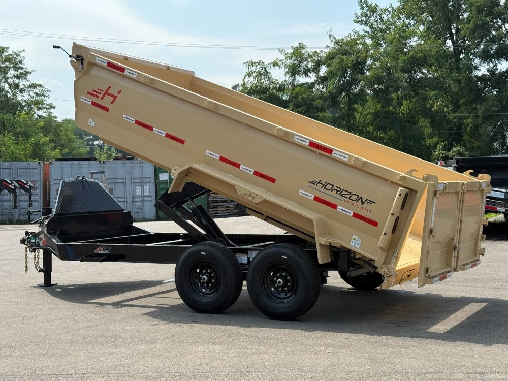 14' HZ7 Dump 36" Sides - 7K Axles - 620 Scissor - Dump Trailers - Stryker Dealership Group
