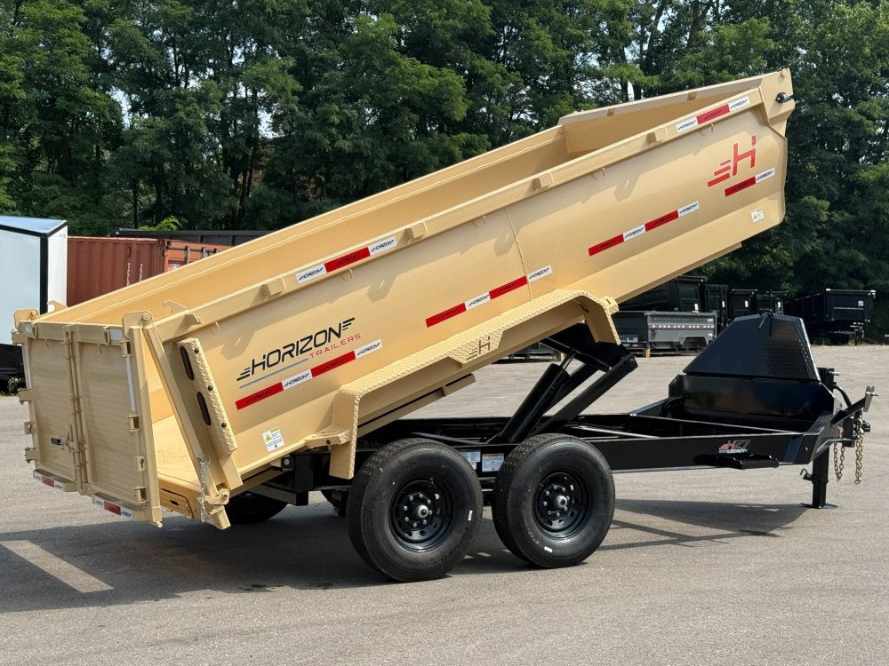 14' HZ7 Dump 36" Sides - 7K Axles - 620 Scissor - Dump Trailers - Stryker Dealership Group