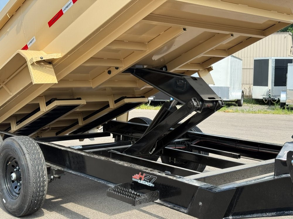 14' HZ7 Dump 36" Sides - 7K Axles - 620 Scissor - Bumper Pull Dump/Dump Trailers - Stryker Dealership Group
