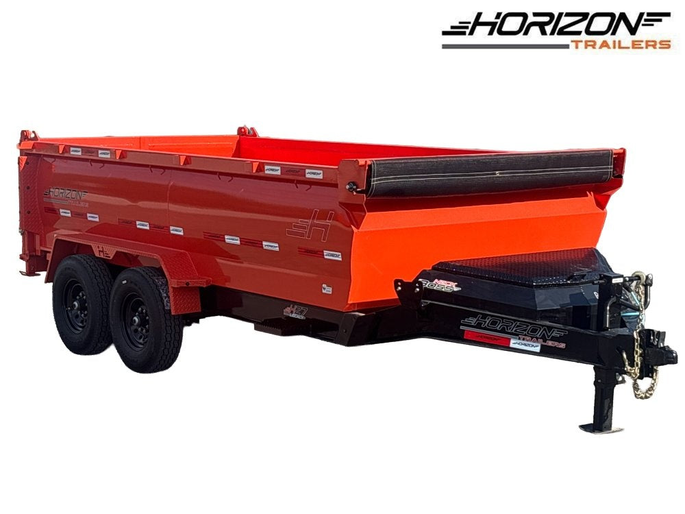 14' HZ7 Dump 36" Sides - 7K Axles - 620 Scissor - DT3 Professional/Dump Trailers - Stryker Dealership Group