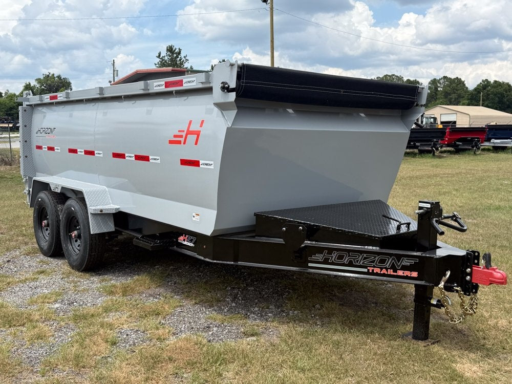 14' HZ7 Dump 48" Sides - 8K Axles - 620 Scissor - 14 ply Tires - 2 Speed Jack - Dump Trailers - Stryker Dealership Group