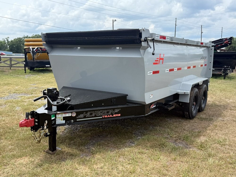 14' HZ7 Dump 48" Sides - 8K Axles - 620 Scissor - 14 ply Tires - 2 Speed Jack - Dump Trailers - Stryker Dealership Group