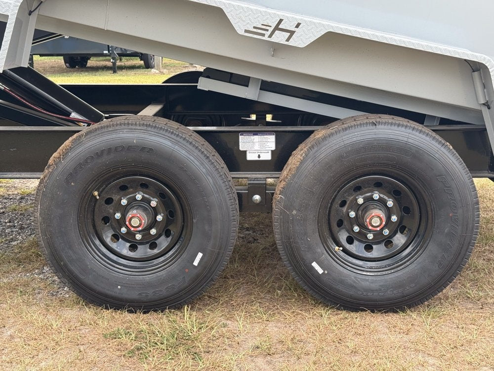 14' HZ7 Dump 48" Sides - 8K Axles - 620 Scissor - 14 ply Tires - 2 Speed Jack - Dump Trailers - Stryker Dealership Group