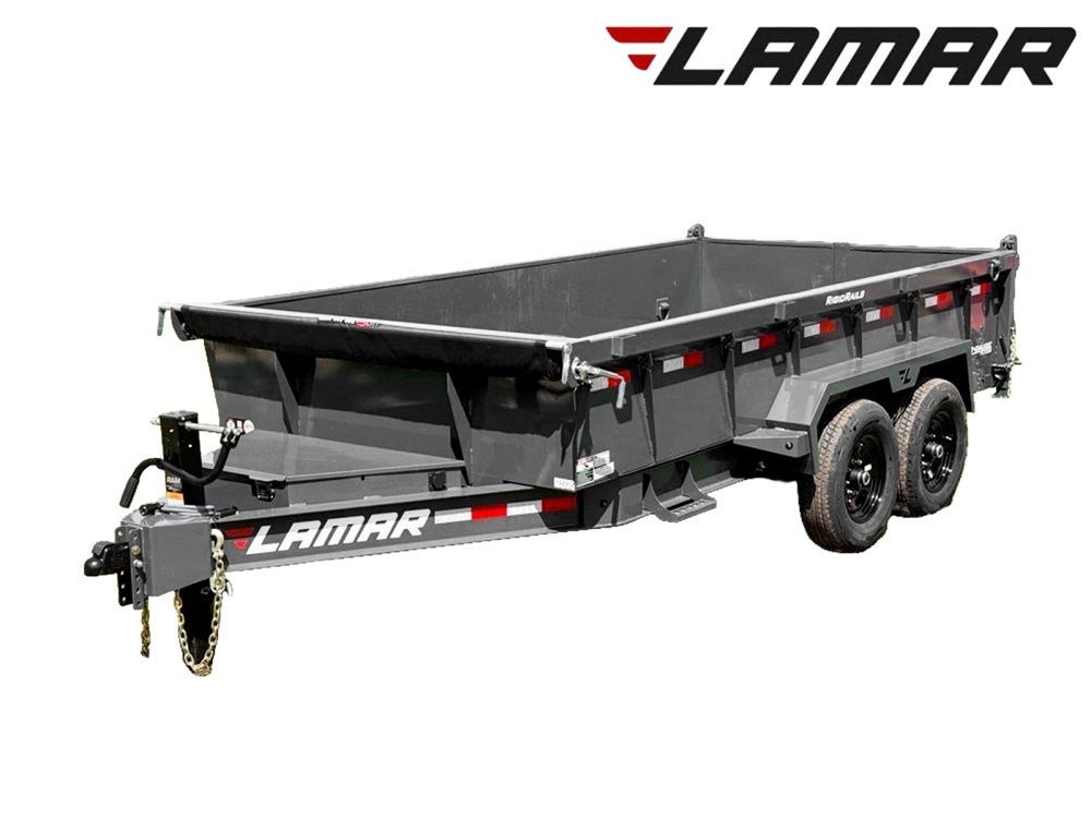 14' Low-Pro Dump Trailer - 7K Axles 10 Ply Tires - 24" Sides - DT3 Professional/Dump Trailers - Stryker Dealership Group