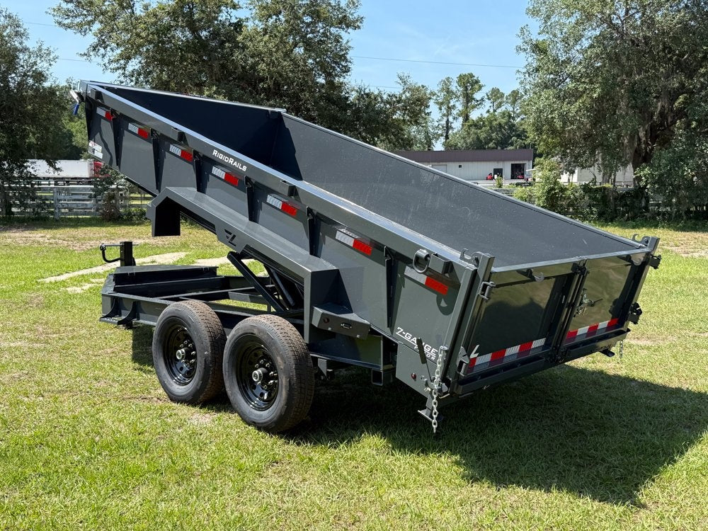 14' Low-Pro Dump Trailer - 7K Axles 10 Ply Tires - 24" Sides - Bumper Pull Dump/Dump Trailers - Stryker Dealership Group