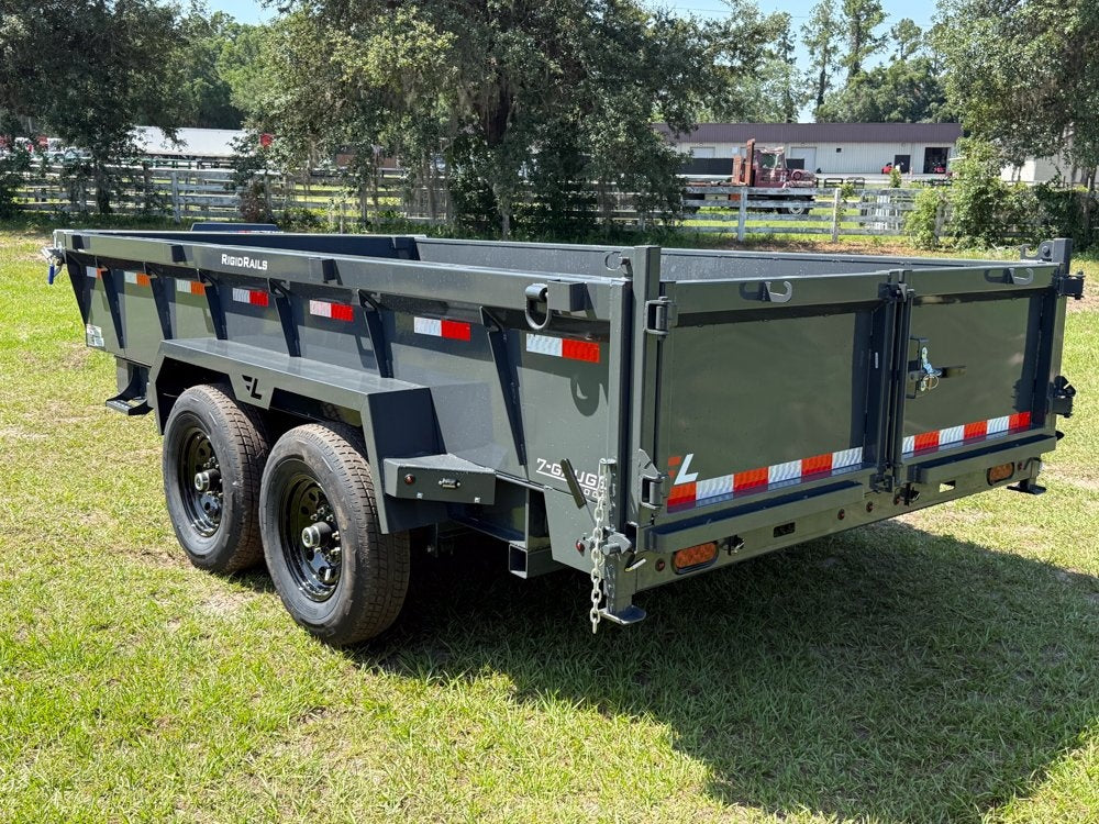 14' Low-Pro Dump Trailer - 7K Axles 10 Ply Tires - 24" Sides - DT3 Professional/Dump Trailers - Stryker Dealership Group