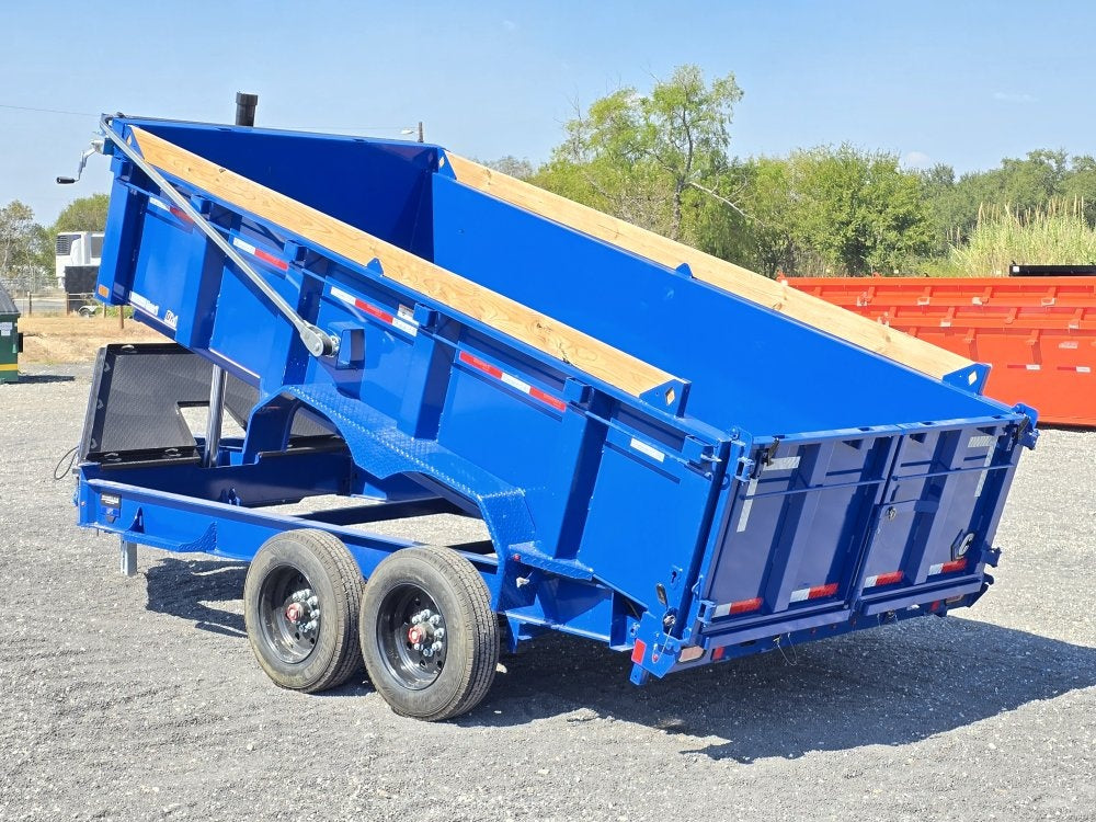 14' LPT BP Low Profile Dump Trailer - 8k Axles - Telescopic - Bumper Pull Dump/Dump Trailers - Stryker Dealership Group