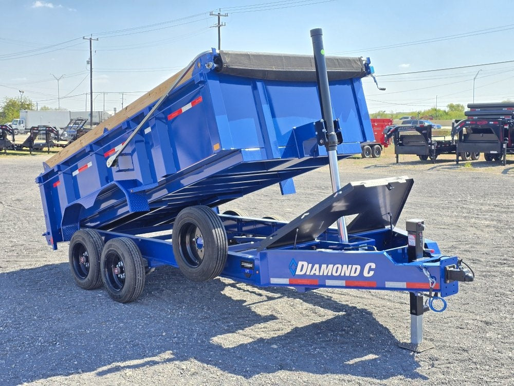14' LPT BP Low Profile Dump Trailer - 8k Axles - Telescopic - DT2 Contractor/Dump Trailers - Stryker Dealership Group