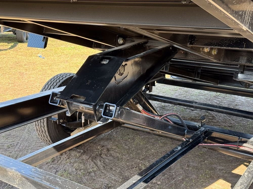 14' LZ7 Dump Trailer 30" Walls - Scissor Lift - 14K GWVR - 14ply Tires - 3 Way Door - Ramps - Dump Trailers - Stryker Dealership Group