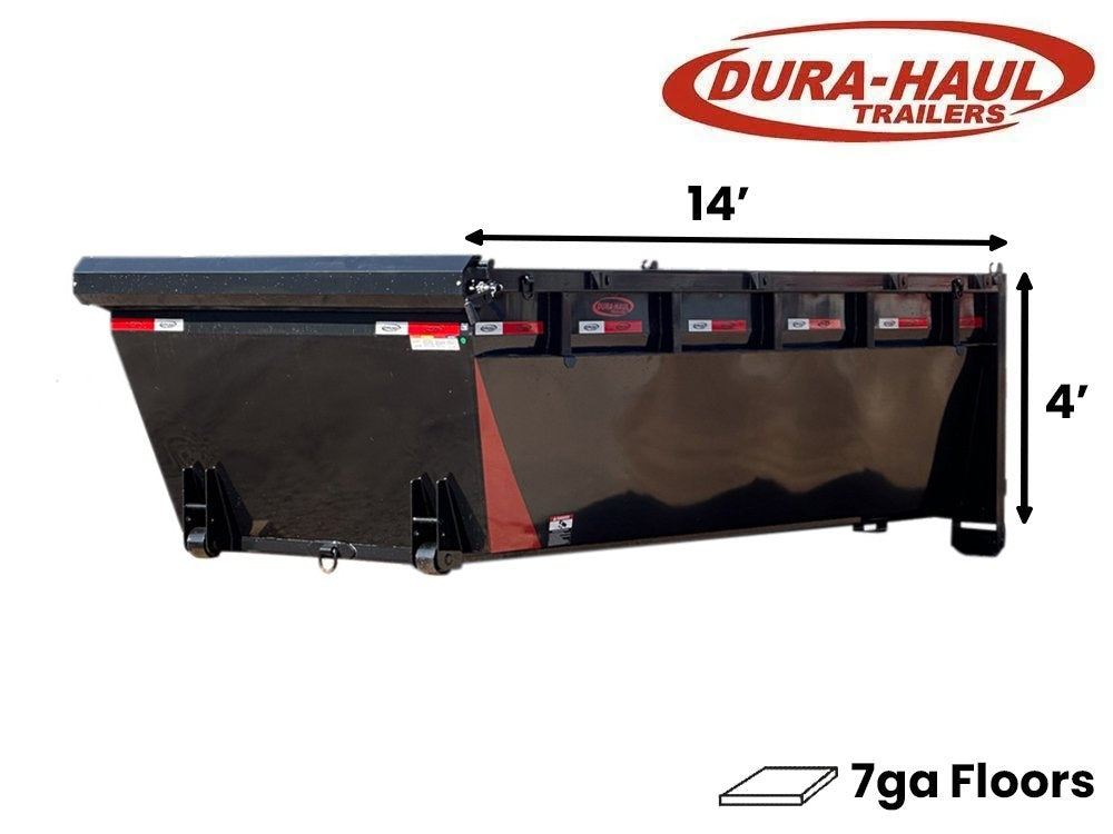 14' Roll Off Bin - 4' Side Wall - 7 Gauge Floor - 14x4 Bin/Roll Off Bin - Stryker Dealership Group