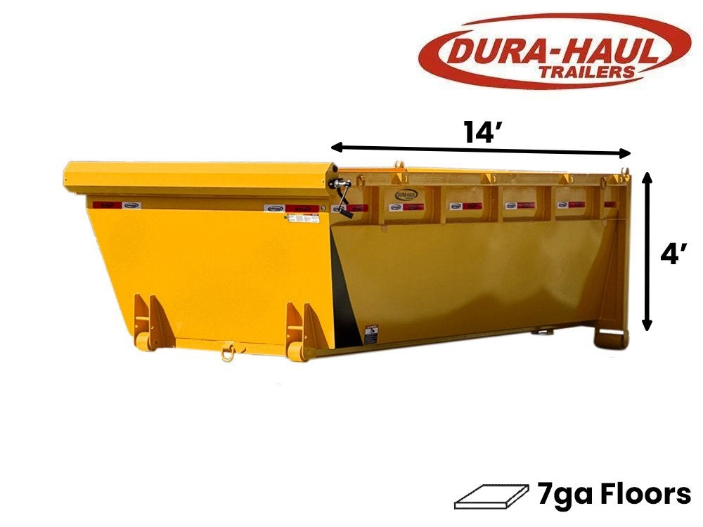 14' Roll Off Bin - 4' Side Wall - 7 Gauge Floor - Roll Off Bin/RO 14x4 Bin - Stryker Dealership Group