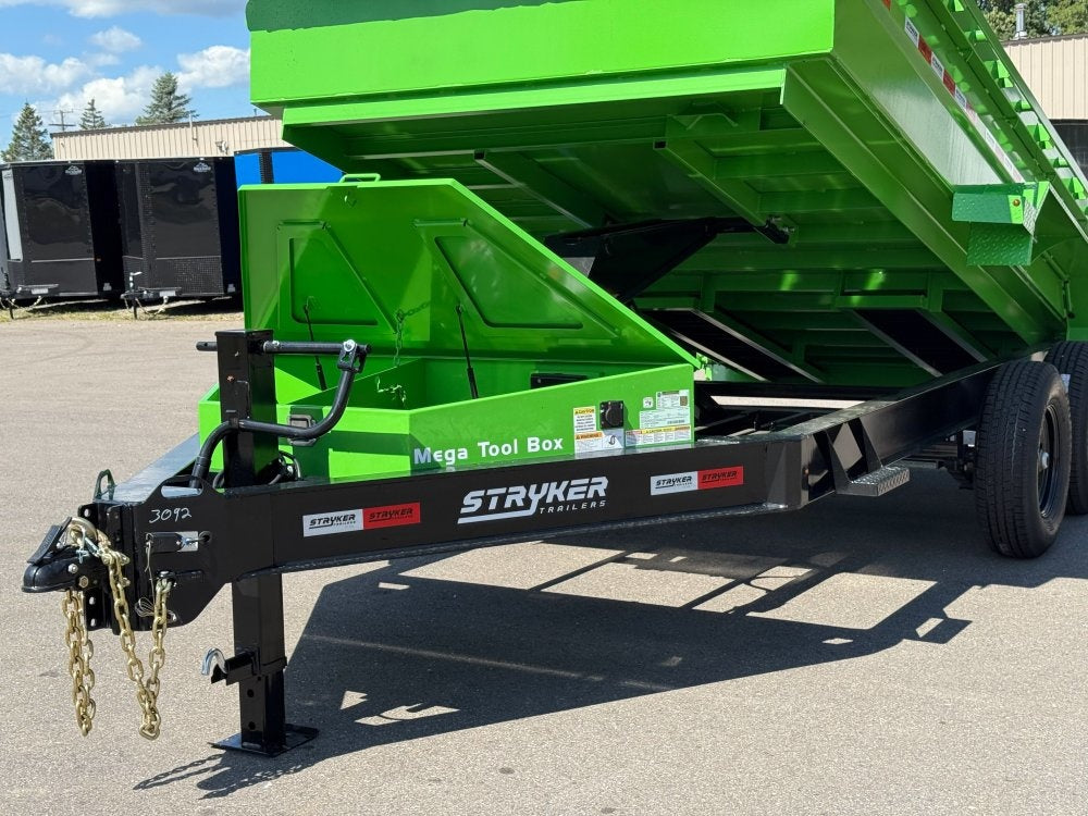 14' SDT Dump Trailer 24" Side Walls - 521 Scissor Lift - 3 Way Gate - Dump Trailers/Dump Trailers - Stryker Dealership Group